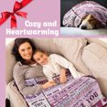 thumbnail image 5 of Gifts for Mom, Blanket for Mom Birthday Gifts for Mom from Daughter Son - Mothers Day Thanksgiving I Love You Mom Gifts Soft Cozy Throw Blanket 50"x60", 5 of 7