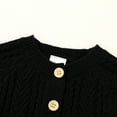 thumbnail image 6 of Younger Tree Baby Girl Sweater Fall Winter Solid Long Sleeve Button Knit Cardigan Clothes for 6-12 Months, 6 of 8