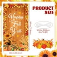 thumbnail image 3 of Happy Fall Party Door Decorations Banner, Happy Fall Y''all Door Cover Banner Autumn Harvest Porch Banner Maple Leaves Pumpkin Porch Cover for Thanksgiving Autumn Harvest Holiday Party Decor, 3 of 6