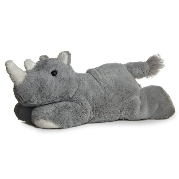 Aurora - Small Gray Mini Flopsie - 8" Rhino - Adorable Stuffed Animal