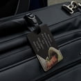 thumbnail image 4 of Alcohol Doesn't Solve Any Problems Neither Does Milk Funny Humor Rectangle Leather Luggage Card Suitcase Carry-On ID Tag, 4 of 8