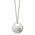 thumbnail image 3 of Stainless Steel Fancy Necklace Chain Polished Hammered 18in 18 inch, 3 of 5