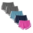 thumbnail image 2 of Aloohaidyvio 5 Pack Shorts for Women 2024 Women Sport Cotton Shorts Yoga Running Workout Shorts Summer Athletic Elastic Waist Dolphin Shorts, 2 of 3