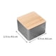 thumbnail image 2 of ColoMX Caja de almacenamiento de hojalata de 1pc con caja de almacenamiento de tapa de bambú Organice la caja de almacenamiento, 2 of 7