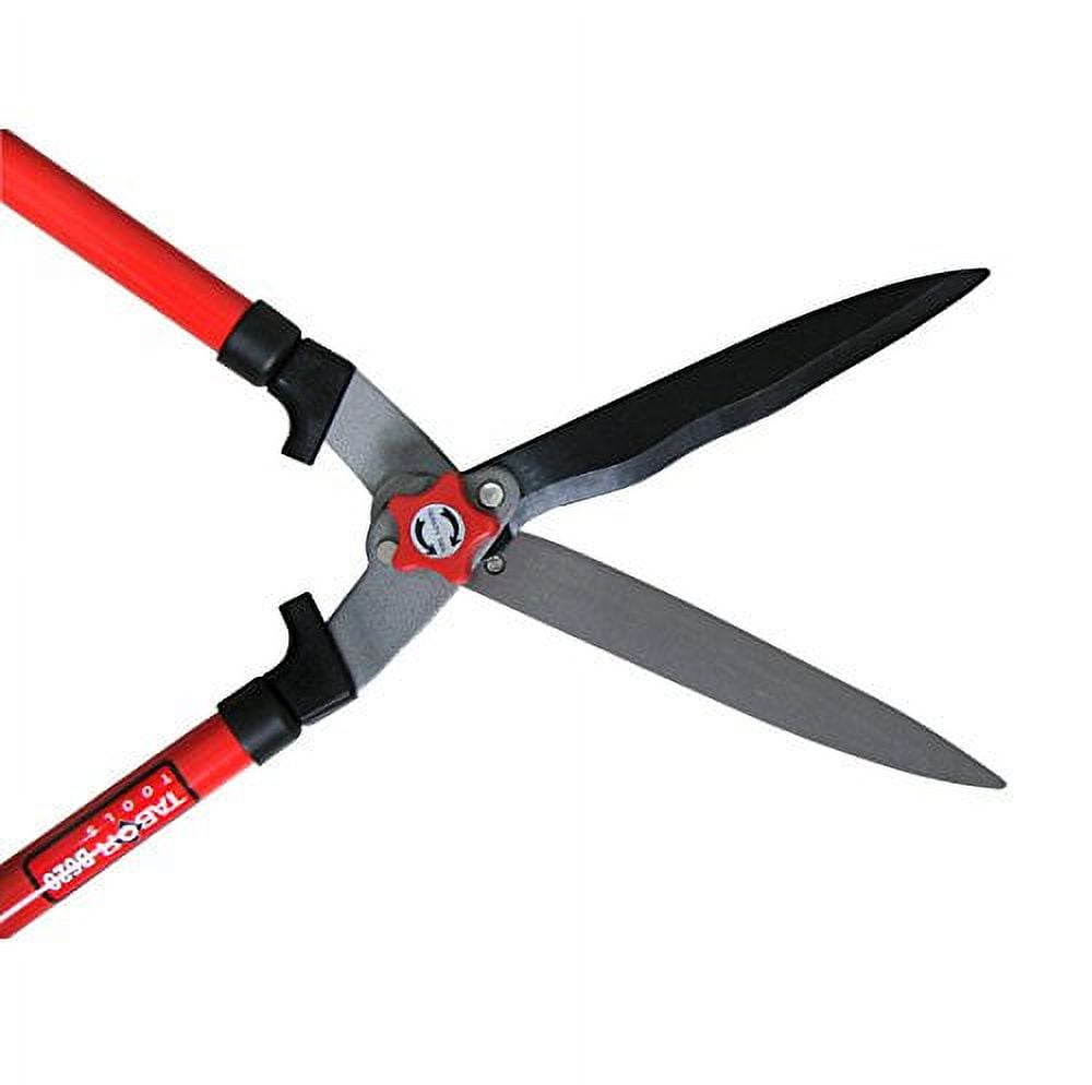 WETS B620A Hedge Shears with Wavy Blade for Trimming Borders, Boxwood, and Bushes, Manual Hedge Clippers with Comfort Grip Handles.
