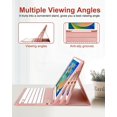 thumbnail image 4 of Magnetic Keyboard Mouse Combo Case with RGB Backlight Keypad & Stylus Slot for iPad 10.2" 7/8/9 Gen, Air 3, Pro 10.5",Rose Gold, 4 of 9