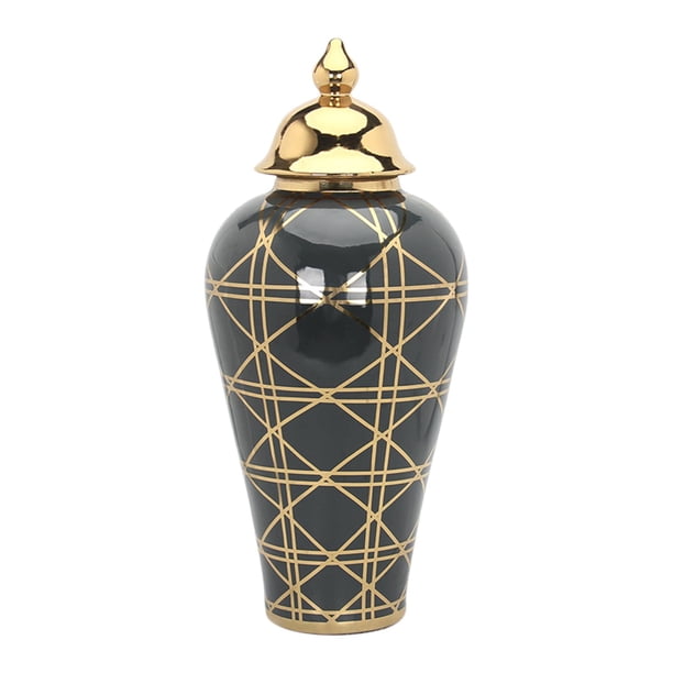 Jarrón de cerámica moderno para jengibre, estilo europeo, de porcelana artesanal, para almacenamiento. 22cmx48cm