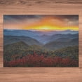 thumbnail image 5 of Ambesonne Appalachian Jigsaw Puzzle Durable Cardboard, Picturesque Sunset NC, 1000 pcs, Multicolor, 5 of 5