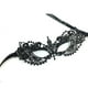 thumbnail image 2 of Máscara de ojo veneciano de encaje sexy para mujer con máscara de mascarada de diamantes para fiesta de disfraces de cosplay (negro), 2 of 5