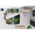 thumbnail image 1 of 3D Bosque Cascada Paisaje Funda de edredón Juego de ropa de cama Funda de edredón Fundas de almohada, 1 of 3