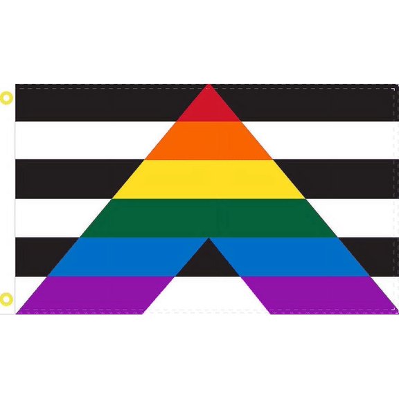 Gay Straight Ally 3'X5' Flag ROUGH TEX® 100D