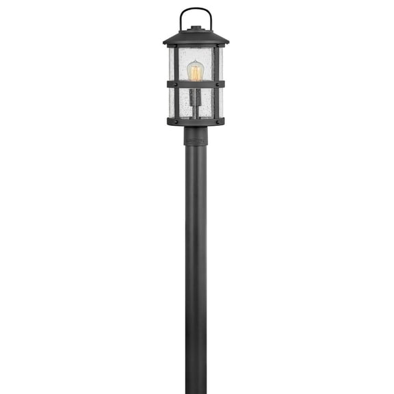 Lakehouse 1 - Light Black Farmhouse Incandescent Aluminum Complete Post Light