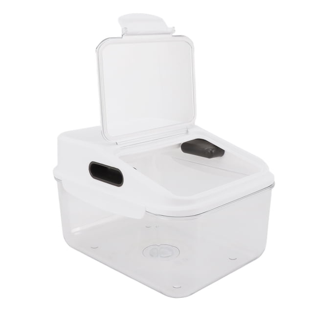 Conteneur de Stockage de Riz, Seau à Riz Hermétique Transparent Hermétique Bacs de Stockage de Riz Conteneurs de Stockage de Céréales Seau de Nourriture pour Animaux de Compagnie pour Stockage de Nourriture Sèche Nourriture pour Animaux