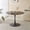 Grey + MDF+3, variant on LANKANG Black Top 42.1 Inch Tulip Table Round MDF Pedestal Dining Table Mid Century Style Leisure Coffee End Table Suitable for 4 6 People