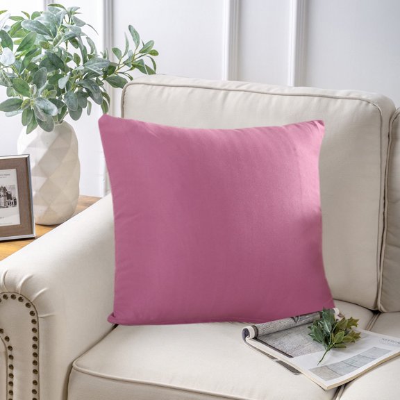 AQITTI 15.75*15.75Inch Solid Color Pillow Sofa Cushion Pillowcase Home Living Room Large Cushion Waist Cushion for Living Room Bed Sofa and Car(Only Pillowcase, Without Pillow Core)