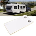 thumbnail image 4 of Pontoon Boat Tabletop, 31.49x15.74in Solid Wood Boat Table Top Panel Rectangular RV Table Top Replacement with 2 Cup Holders for Trailer, Motorhome, Yacht Deck, 4 of 7