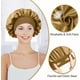 thumbnail image 2 of Gorro de noche de satén para el cabello, gorro de seda de 19 momme para cabello natural, tamaño de cabeza ajustable, gorro de dormir para cabello rizado, 1 paquete (negro), 2 of 5
