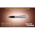 thumbnail image 2 of 10 Gripper Stylus Pens with LED Light Pack - Twist mechanism, Black Ink - Silver, 2 of 5