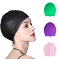 thumbnail image 1 of Cheers.US Silicone Swimcap for Long Hair Swimming Caps for Women & Men Silicone Swim Caps for Long Hair Bathing Cap to Keep Your Hair Dry, 1 of 7