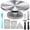Silver, variant on Pink 13.39 Inch Aluminium Cake Turntable Kit Baking Decorating Supplies