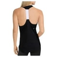 thumbnail image 2 of ASICS Womens Graphic Practice Racerback Tank Top, Black, Large, 2 of 2