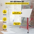 thumbnail image 2 of VEVOR Drywall Rolling Lifter Panel Hoist Jack Lifter 16 Ft w/ Lockable Wheels, 2 of 9