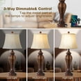 Coastal Nautical Lamp Farmhouse Table Lamps for Living Room Bedroom