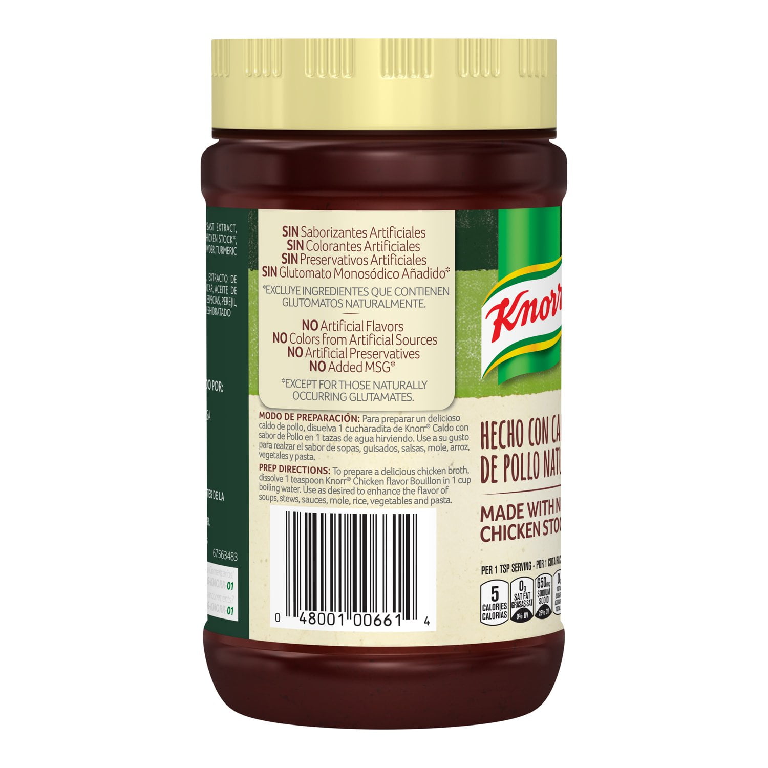 Knorr Selects Shelf Stable Paste Chicken Bouillon, 14.1 oz Jar