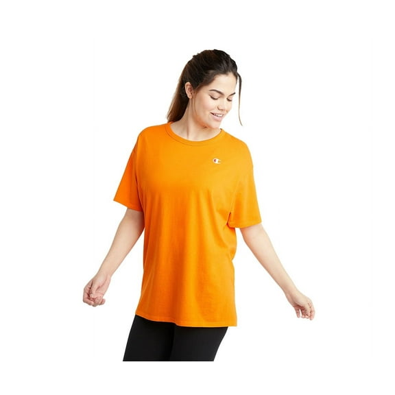 Champion Boyfriend Womens Active Shirts & Tees Size S, Color: Orange/Orange