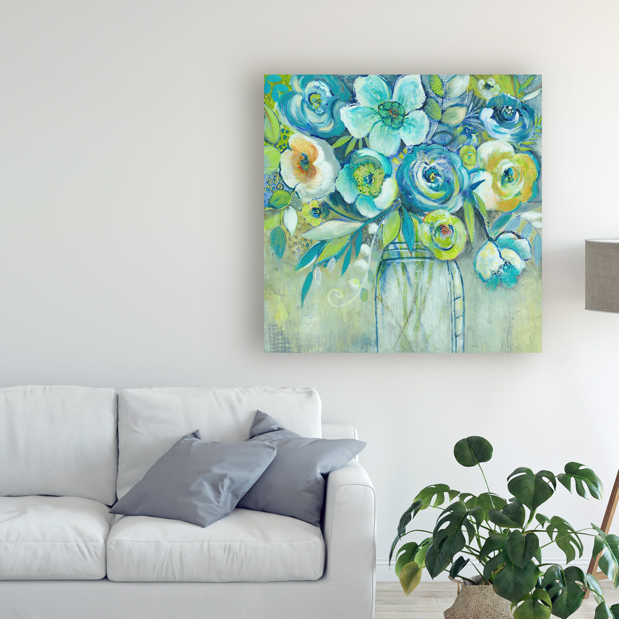 Trademark Fine Art 'Late Summer Blooms I' Canvas Art by Elle Summers