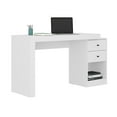 thumbnail image 2 of Techni Mobili Cassa Expandable Home Office Desk, White RTA-988D-WHT, 2 of 12