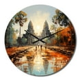 thumbnail image 2 of Designart "Journey To Asian Painting VIII" Asian Oversized Wall Clock, 2 of 5