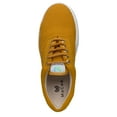 thumbnail image 5 of MaCae Unisex Wool Lace Up Fashion Shoe With Unique Sole, Casual Work Shoes, Travel Shoes, Wool Shoes, Low Top Sneakers, Lace Up Shoes- Mustard Yellow/Window View Eiffel Tower, 6M/8W, 5 of 7