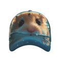 thumbnail image 2 of Yiaed Cute Swimming Guinea Pig Print Cap Adjustable Size for Running Workouts and Outdoor Activities All Seasons, 2 of 5