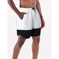 thumbnail image 3 of TheFound Men's Sweatshorts Casual Fitted Elastic Waist Contrast Color Athletic Short for Running Workout, 3 of 9
