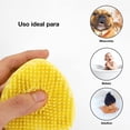 thumbnail image 2 of Cepillo de Baño Generic Amarillo de Silicona Suave con Dispensador de Champú para Mascotas de Pelo C, 2 of 5