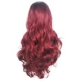 thumbnail image 3 of DOPI Human Hair Wigs For Women Black Color Natural Lace Hair Black Women Natural Party Cosplay Red Long Wave Sexy Curly Wav, 3 of 6