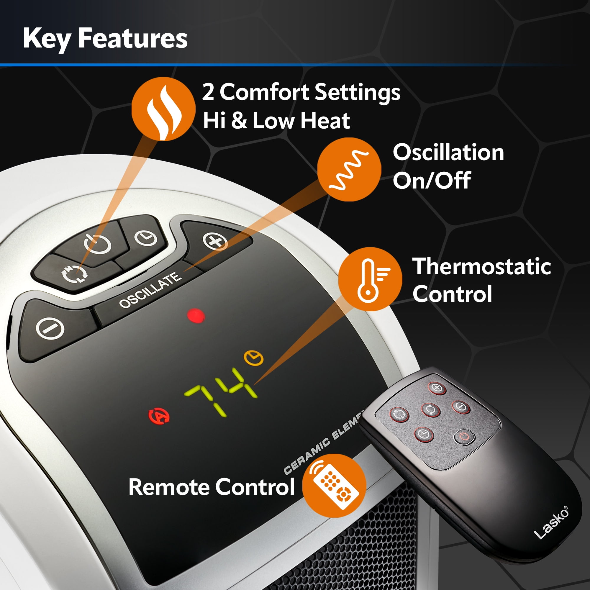 Lasko Digital Ceramic Tower Space Heater with Remote Nigeria Ubuy