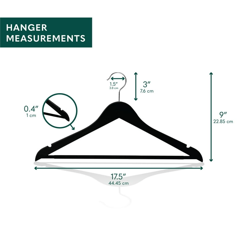 Eco-Friendly Clothing Hangers for Avg. Weight (Max 3lbs) Clothes Made from  100% Recycled Post Industrial Plastic (Beige, 20)