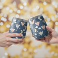 thumbnail image 2 of 12oz Stemless Wine Tumblers Dark Blue Fairy Moon Princess Pattern Vacuum Insulated Stainless Steel Travel Tumbler Cups Mug with Lid and Straw for Champaign,Cocktail,Beer with Cleaning Brush, 2 of 5
