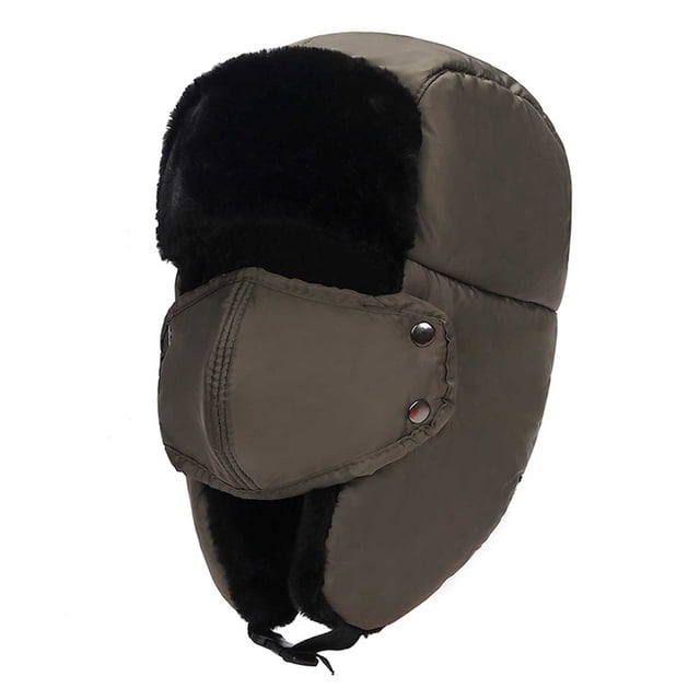 Lenago Hat Scarf And Glove Men And Women Thunderheads Hat Thickened Ear Protection Face Protection Cap