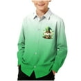 thumbnail image 2 of CLOISE Long Sleeve Shirt for Kids Girls Boys St Patricks Day Green Tops Collared Holiday Irish Themed Pullover Holiday Blouses, 2 of 7