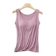 thumbnail image 2 of Womens Built in Shelf Bra Tank Tops Sleeveless Racerback Workout Yoga Tops, 2 of 6