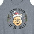 thumbnail image 3 of Disney Winnie The Pooh - Tis The Season To Be Jolly Christmas - Women's Racerback Tank Top, 3 of 5