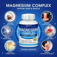 thumbnail image 4 of Magnesium Complex 1000mg | 8 Elemental Magnesium for Maximum Absorption | Supports Restful Sleep, Bones, Muscle & Immune Health | 90 Capsules, 4 of 7