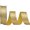 Yellow, variant on OADUKQ Shimmering Star Glitter Ribbon, X 10 Yd Woven Fabric, Christmas Tree Wrapping and Holiday Party, Yellow, 0.98 in