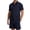 Navy, variant on Mens Summer Outfits 2 Piece Beach Shirt Shorts Set Coconut Button Casual Vacation Summer Set Navy XL