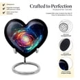 thumbnail image 3 of Realistic Spiral Galaxy Small Urn For Ashes Adult Male, Heart Urns For Women, Keepsake Urn For Ashes, Funeral Urns, Small Urns For Human Ashes, Burial Urns For Adult Human Ashes 3 Inch, 1pcs, 3 of 5