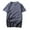 Dark Blue, variant on Chiccall Mens Plus Size T Shirts 2025 Summer Short Sleeve V Neck Button Tees Breathable Casual Loose Tops Black XL