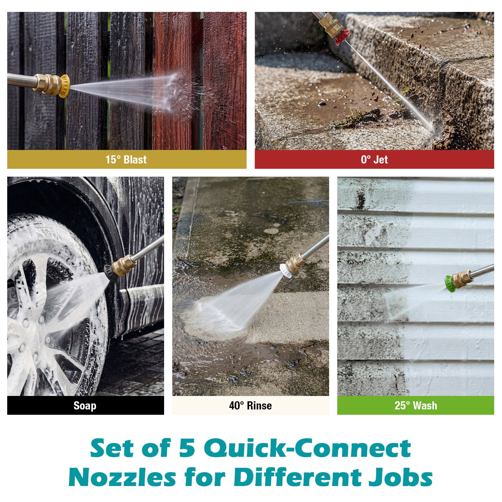 ANLIBATT Electric Pressure Washer 3200 PSI Max 1.7 GPM Heavy-Duty Brushless Motor Cold Water 5 Quick Nozzles 35ft Cord 25ft Hose Built-in Soap Tank